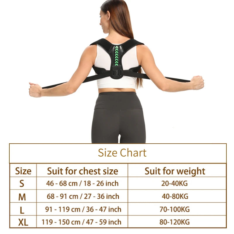 Posture Corrector For Back And Shoulder Adjustable  Belt Clavicle Spine Support Reshape Your Body Home Office Sport Upper Back Neck Brace