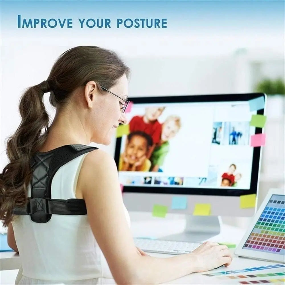 Posture Corrector For Back And Shoulder Adjustable  Belt Clavicle Spine Support Reshape Your Body Home Office Sport Upper Back Neck Brace