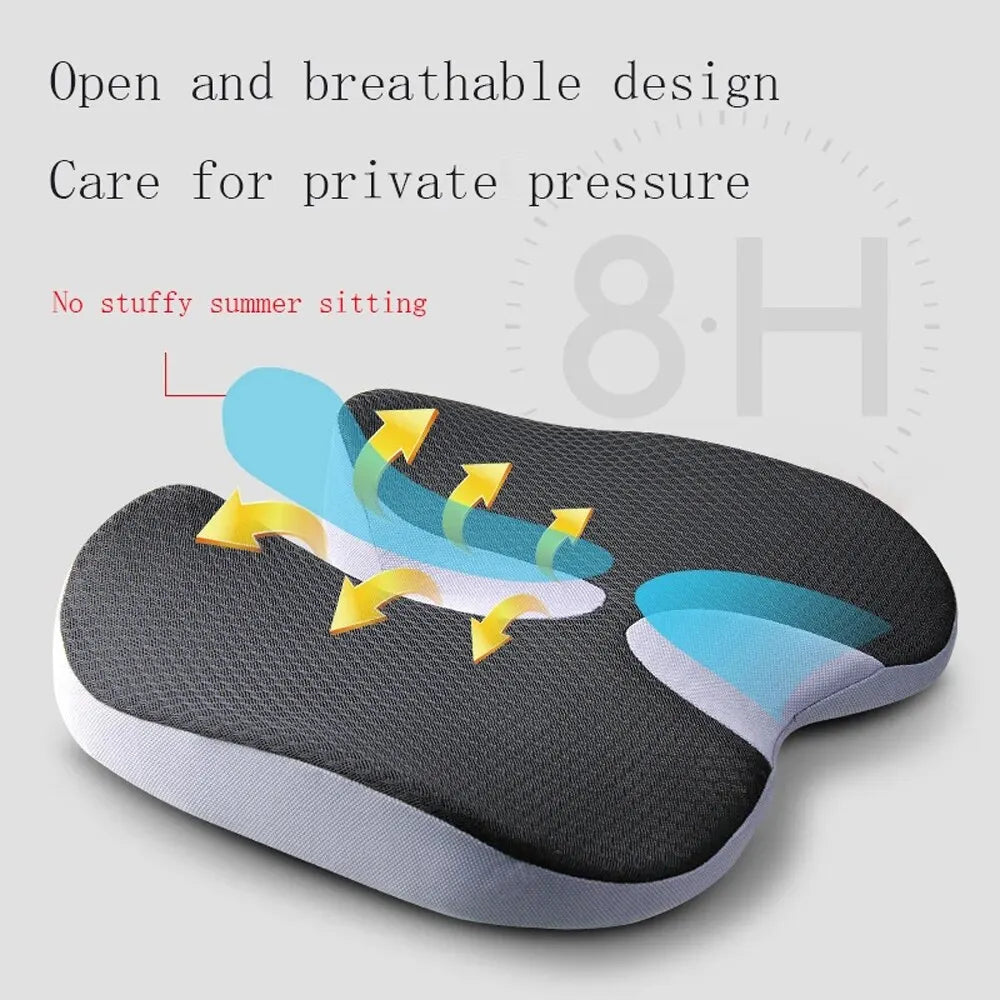 Cushion Non Slip Orthopedic Memory Foam Prostate Cushion for Tailbone Sciaticaback Pain Relief Comfort Chair Car Seat